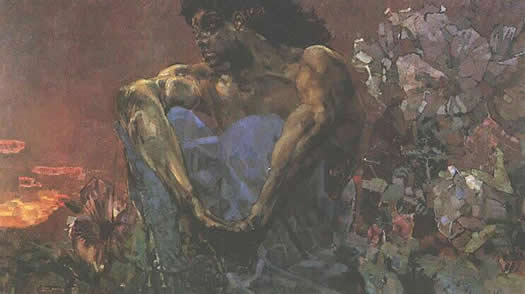Vrubel, The Demon Seated